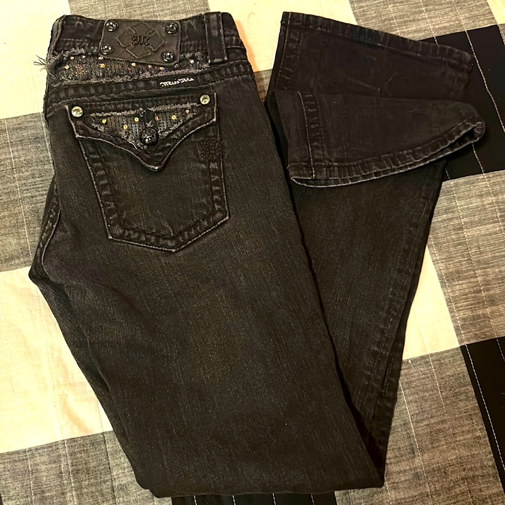 Miss Me Boot Cut Black Jeans JE5146BL in Griffith Park